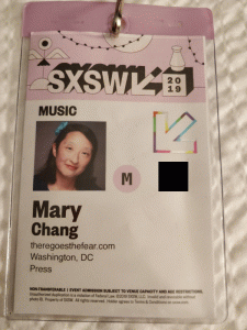SXSW 2019 badge